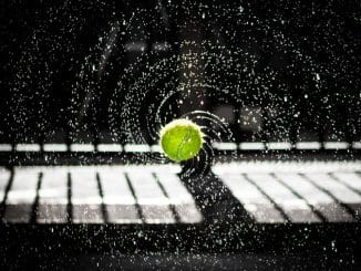 Spelarintervju med svenska mästaren i tennis illustration