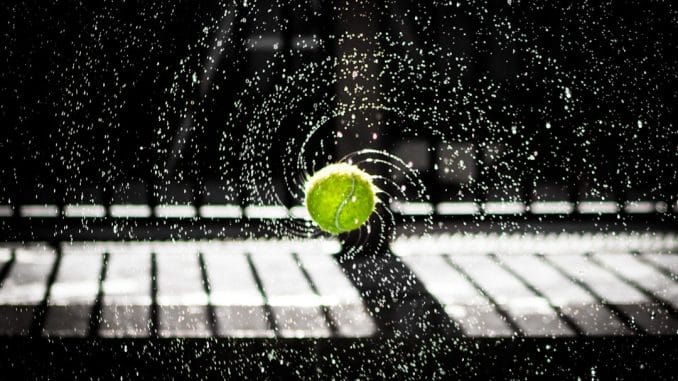 Spelarintervju med svenska mästaren i tennis Spelarintervju med svenska mästaren i tennis illustration
