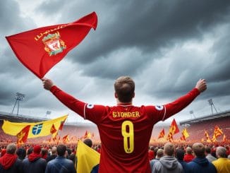 Liverpool mot Sverige illustration