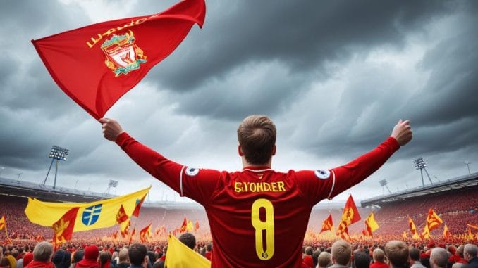 Liverpool mot Sverige illustration