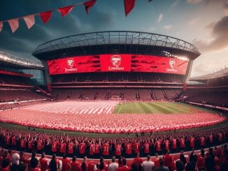 Följ med Arsenal FC matcher och spännande resultat! illustration